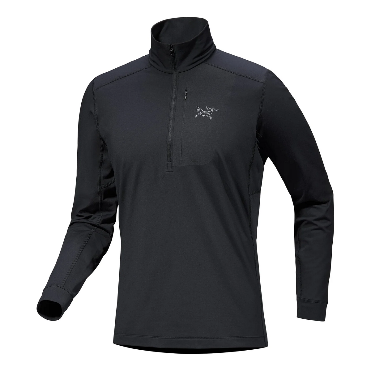 Rho LT Zip Neck Top ”Black”