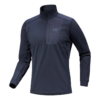 Rho LT Zip Neck Top "Blue"
