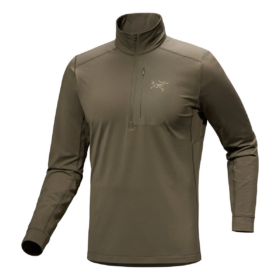 Rho LT Zip Neck Top ”Green”