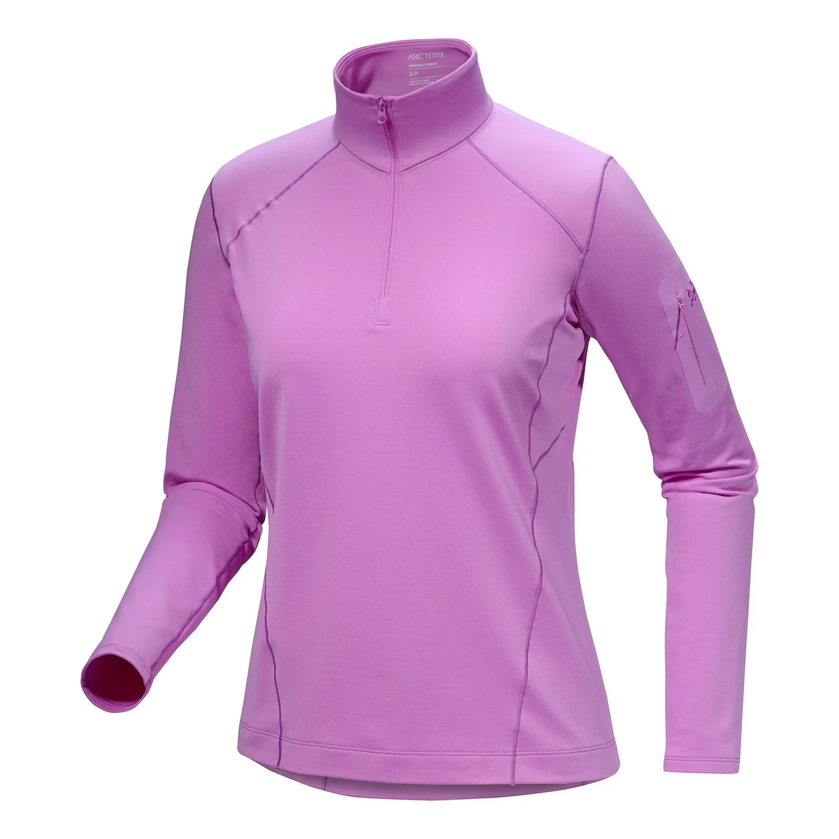 Rho Zip Neck Top "Pink"