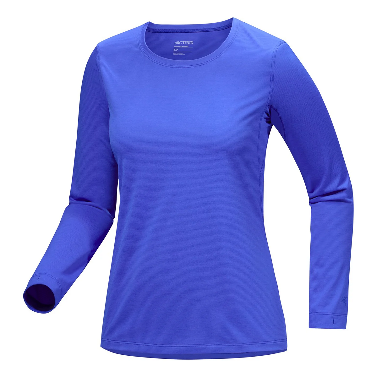 Taema långärmad T-shirt med rund hals "Blue"
